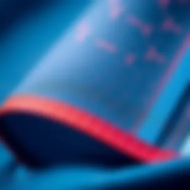 Close-up of advanced fabric technology