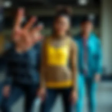 A collection of stylish activewear options