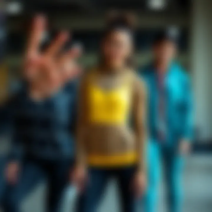 A collection of stylish activewear options