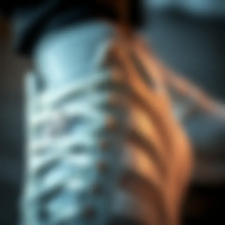 Close-up of adidas Astir Gri showcasing intricate design details