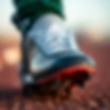 Close-up of adidas boot design highlighting craftsmanship