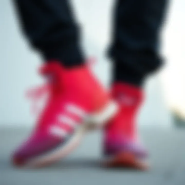 Fashion-forward adidas boots styled with contemporary attire