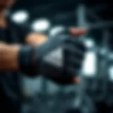 Adidas fitness gloves showcasing elite design and material