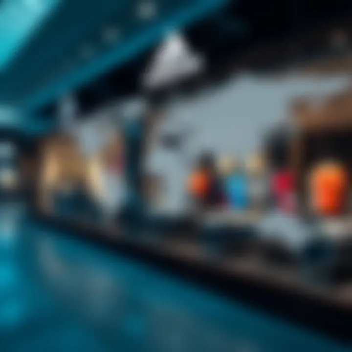 Global map highlighting adidas store locations