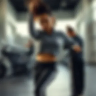 A woman exercising in adidas tracksuit bottoms, highlighting functionality