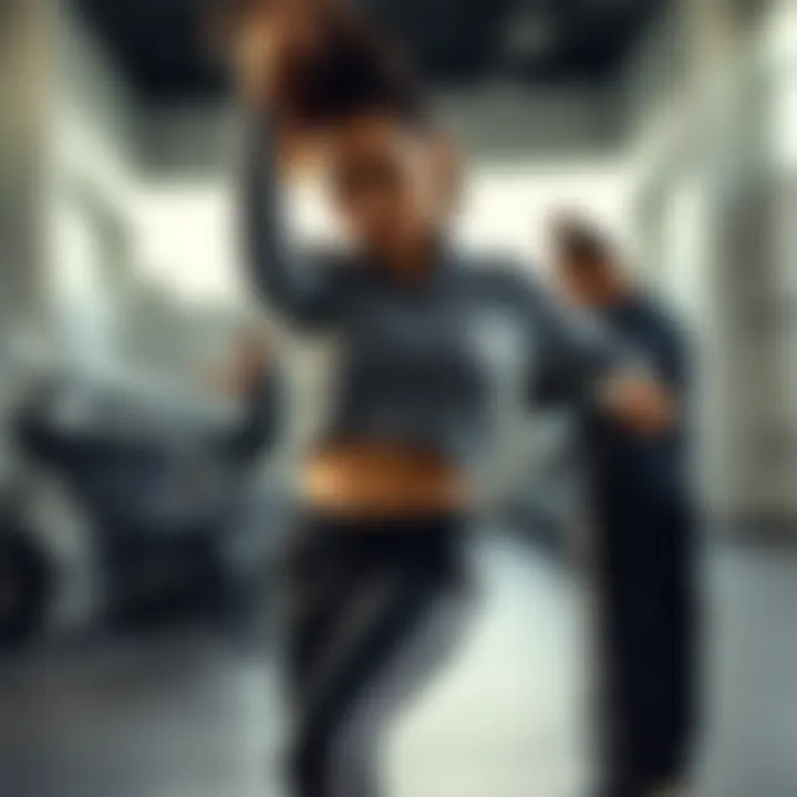 A woman exercising in adidas tracksuit bottoms, highlighting functionality