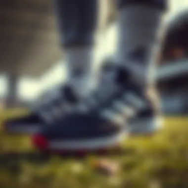 Showcasing the comfort and fit of Adidas soccer footwear