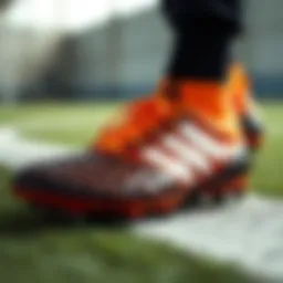 Stylish Adidas soccer cleats showcasing innovative design