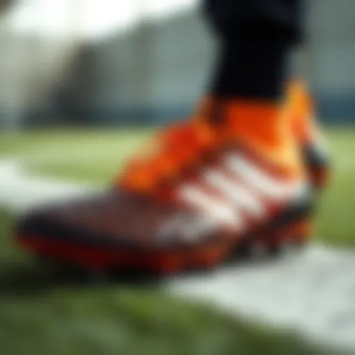 Stylish Adidas soccer cleats showcasing innovative design