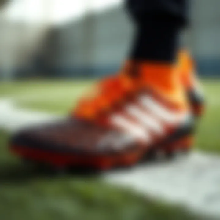 Stylish Adidas soccer cleats showcasing innovative design