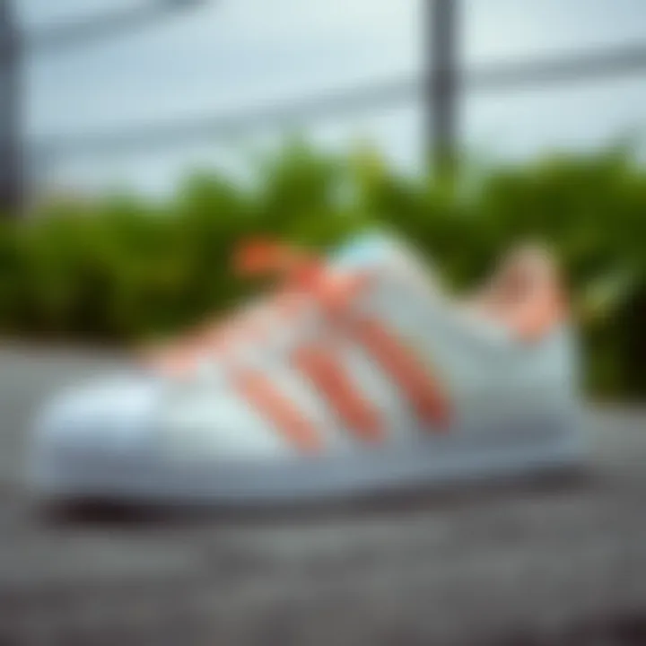 Classic Adidas Superstar sneakers showcasing their distinctive design