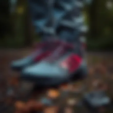 Stylish design elements of the Adidas Terrex AX4 GTX W on display.