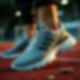 A close-up view of Adidas Terrex shoes showcasing their innovative design.