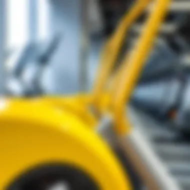 Diverse aerobic fitness equipment