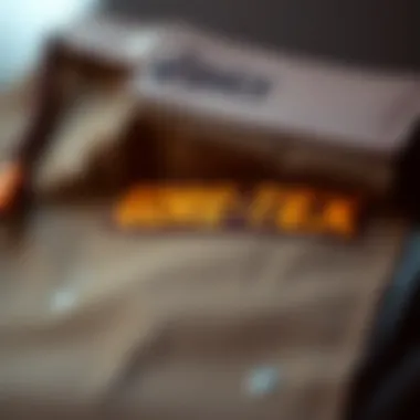 Close-up of Gore-Tex material showcasing its waterproof features