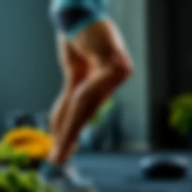 Visual guide to nutrition for optimal leg muscle development