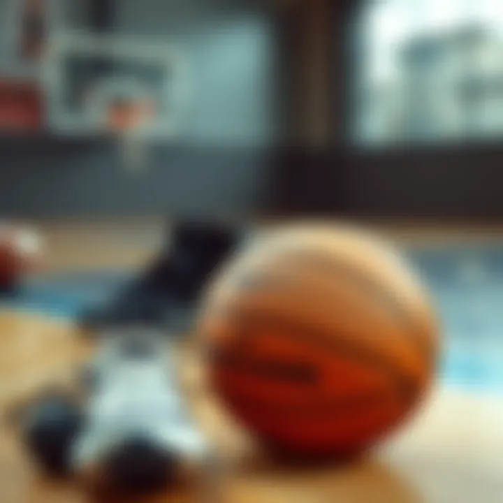 High-quality basketball equipment showcased