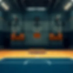 A strategic basketball court layout focusing on position roles