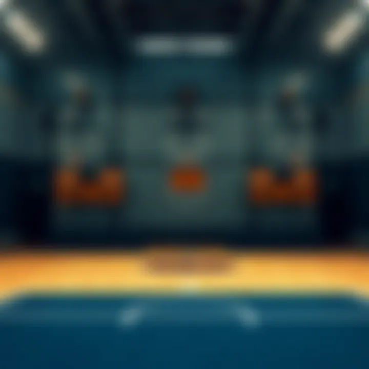 A strategic basketball court layout focusing on position roles