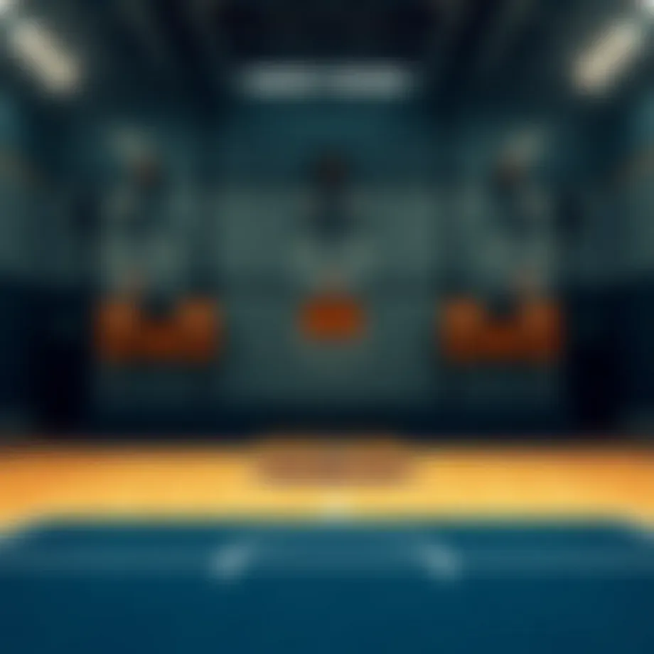 A strategic basketball court layout focusing on position roles
