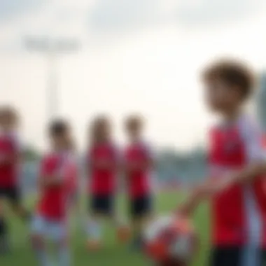 Children engaging in sports wearing Beşiktaş jerseys