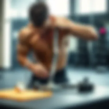 An athlete measuring their body composition and setting goals