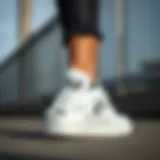 Elegant design of Club C 85 sneaker highlighting its sleek lines