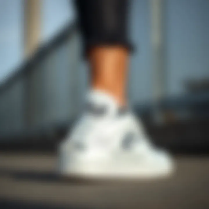 Elegant design of Club C 85 sneaker highlighting its sleek lines