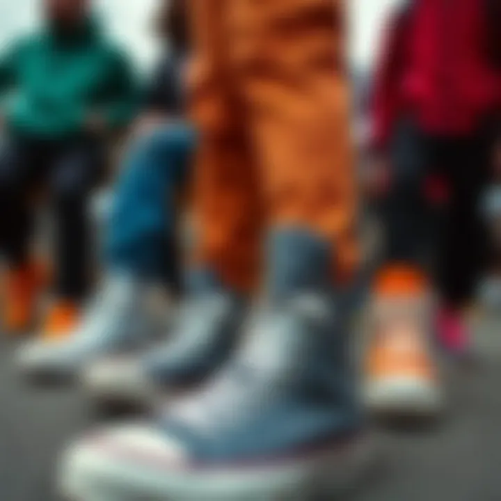 Group of diverse individuals wearing Converse high-tops