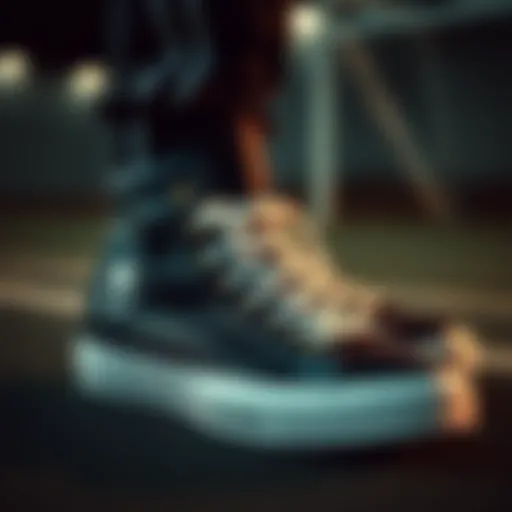 High-top Converse shoes showcasing innovative design