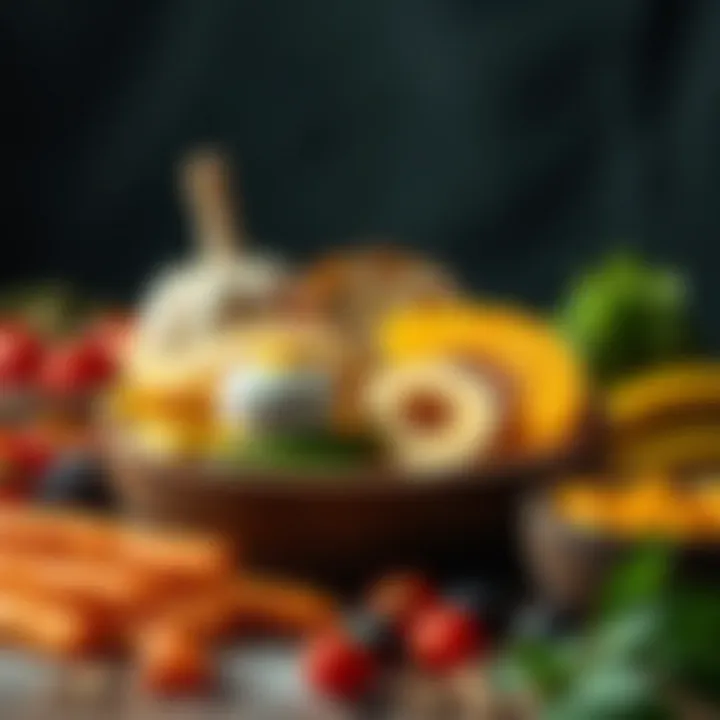 A vibrant display of various foods rich in vitamin D