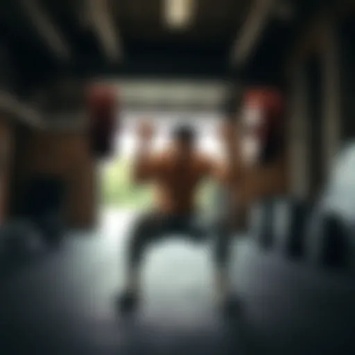 Demonstration of proper deadlift technique