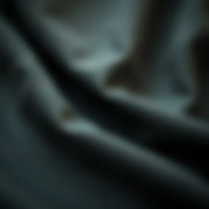 Close-up of fabric showcasing the quality and texture of drill clothing