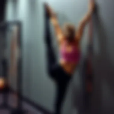 Demonstration of wall-assisted stretching techniques