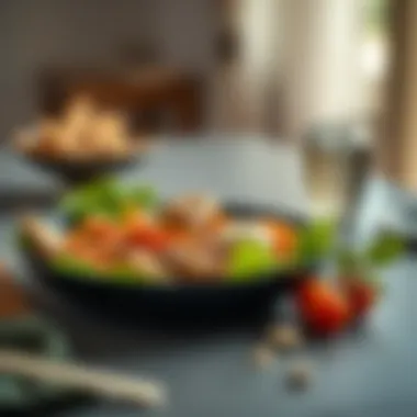 Creative meal presentation without bread