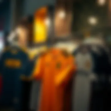 Diverse range of jerseys available for purchase