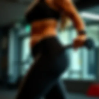 Strength training focused on the glutes and thighs