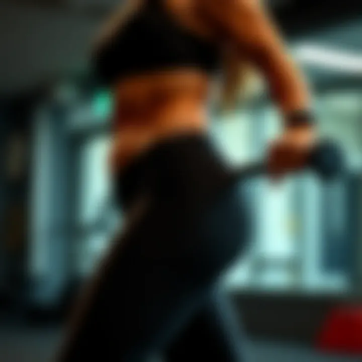 Strength training focused on the glutes and thighs