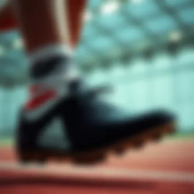 Athlete wearing Adidas boots during a dynamic sports activity