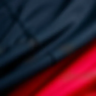 Close-up of high-quality fabrics used in modern fitness clothing.