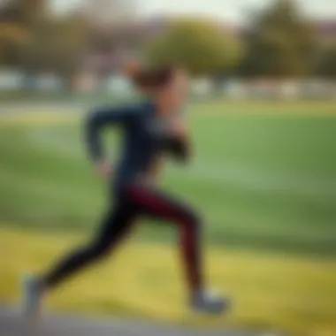 Dynamic runner in motion