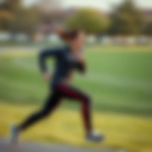 Dynamic runner in motion