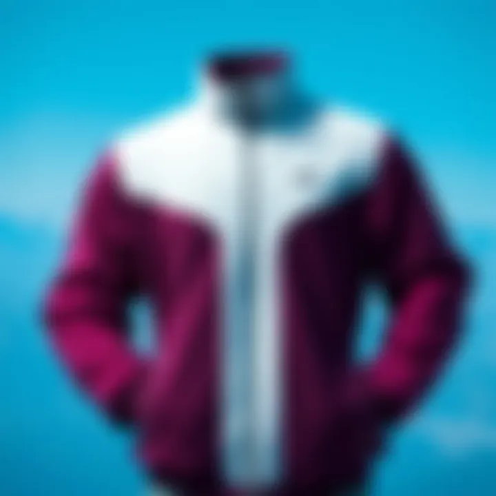 A stylish fleece jacket showcasing modern design.