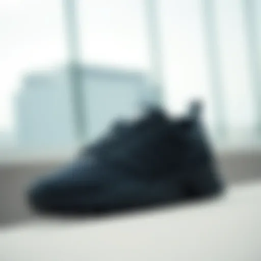 Stylish black sports shoes design by Adidas