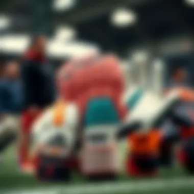 Various types of goalkeeper gloves displayed for comparison