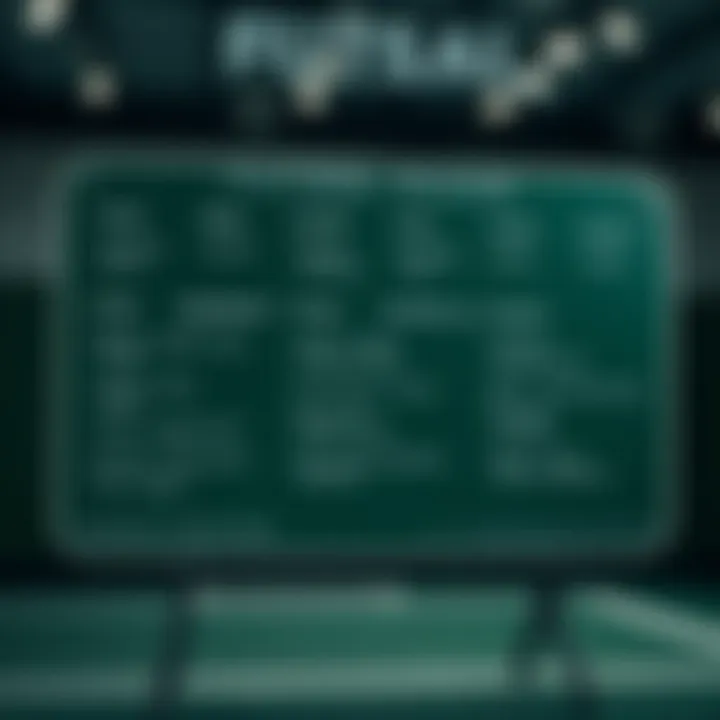 An illustration of futsal rules and regulations outlined on a board.