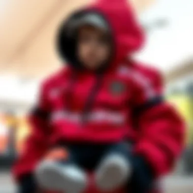 Parents choosing Galatasaray outfits for their babies