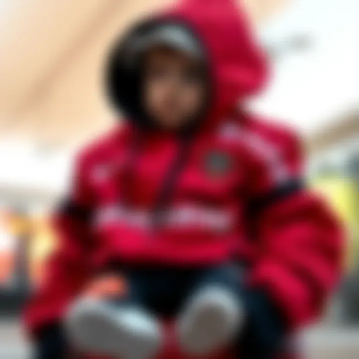 Parents choosing Galatasaray outfits for their babies