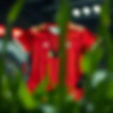 Stylish arrangement of the Galatasaray jersey with accessories, reflecting current fashion trends in sportswear.