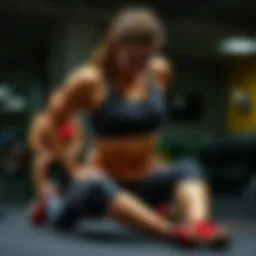 Dynamic core workout showcasing various exercises